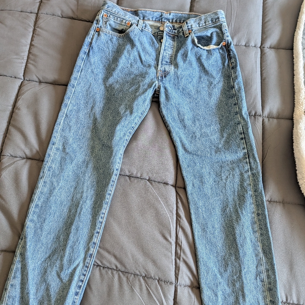 Levi's Men's Straight Jeans - Light Blue